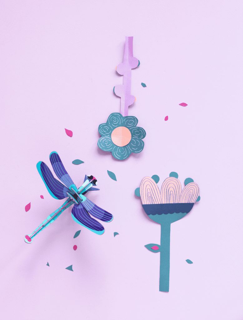 Studio ROOF · Sapphire dragonfly wall art