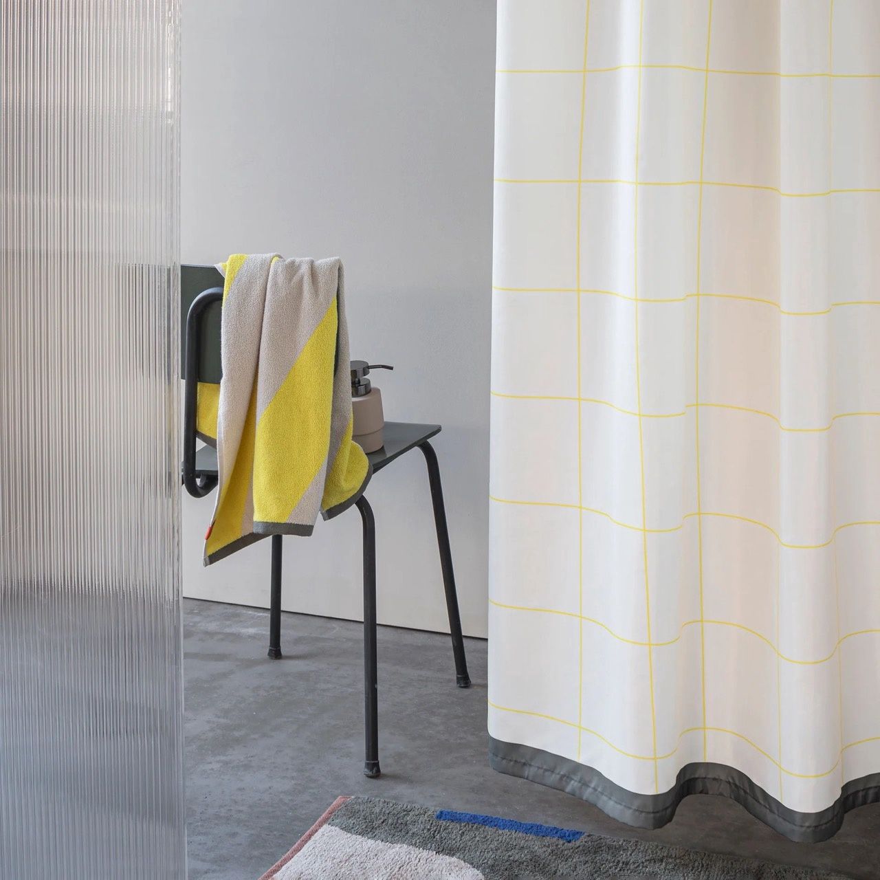 Mette Ditmer · DIAGONAL handdoek · Yellow 2-pack