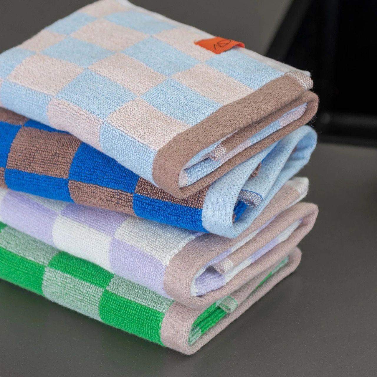 Mette Ditmer · RETRO handdoek · Green 2-pack