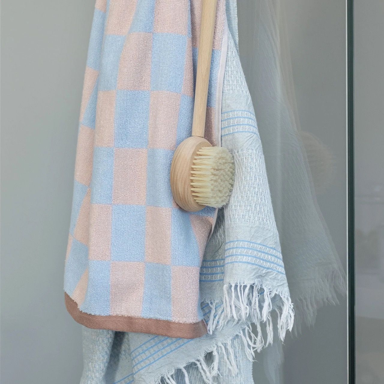 Mette Ditmer · RETRO handdoek · Light blue 2-pack