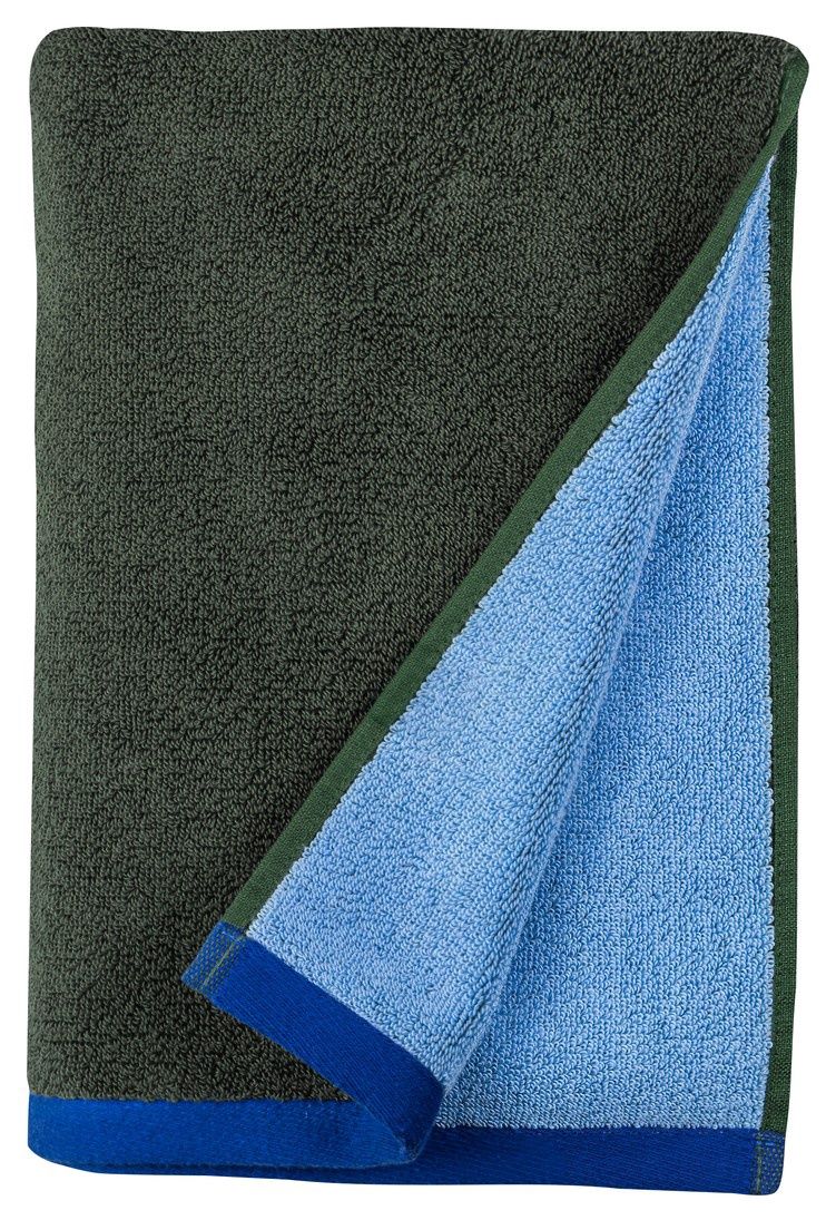 Mette Ditmer · SOFT handdoek · Olive/blue 2-pack