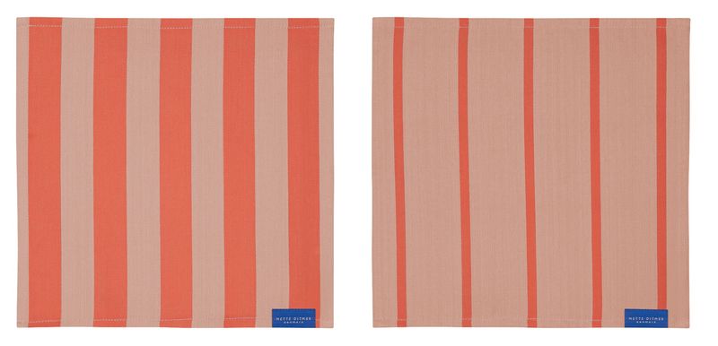 Mette Ditmer · STRIPES vaatdoek latte · 2-pack