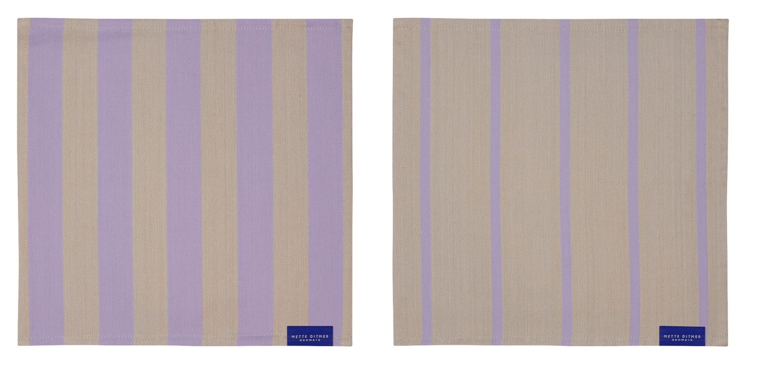 Mette Ditmer · STRIPES vaatdoek sand · 2-pack