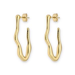 Oorbellen - oorstekers irregular Gold