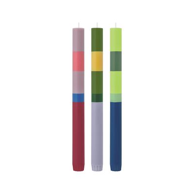 Dinerkaars &#39;Milano&#39;  stripes horizontaal - set van 3