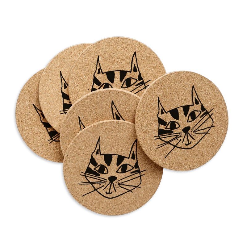 Helen B onderzetters Kitty (set van 6)