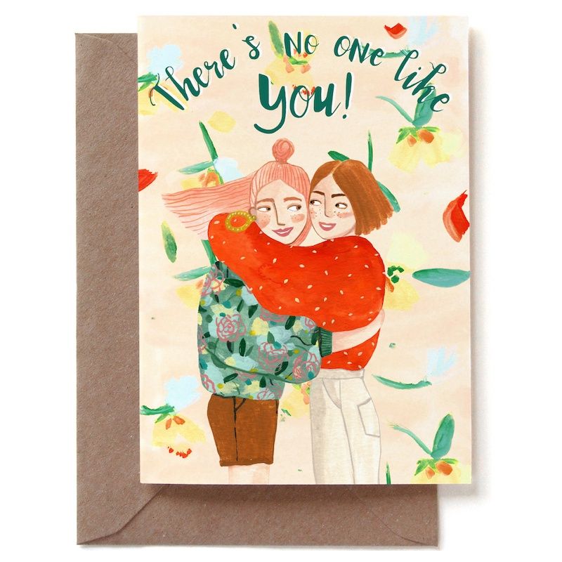 Dubbele kaart &#39;There&#39;s no one like you&#39;