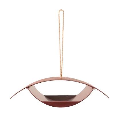 Voederhuisje vogels bamboevezel rood bordeaux