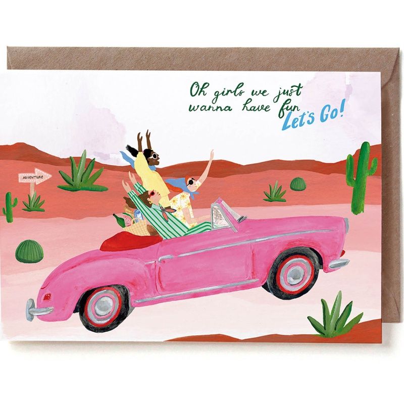 Dubbele kaart &#39;Friend roadtrip&#39;