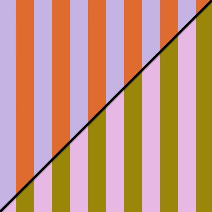 Vloeipapier op rol - Stripe Orange/Pink • 2-pack