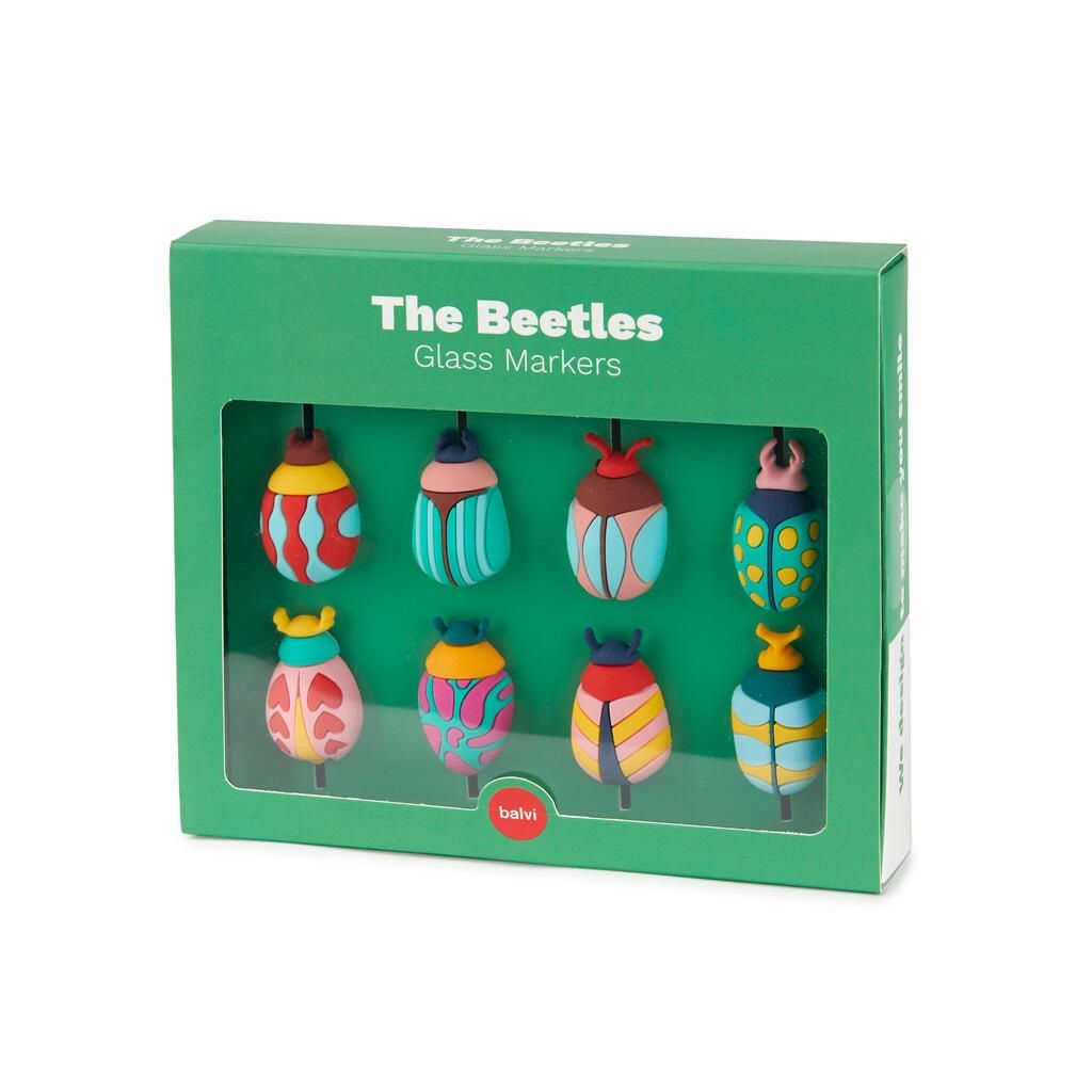 Balvi · Glasmarker The Beetles · 8 stuks