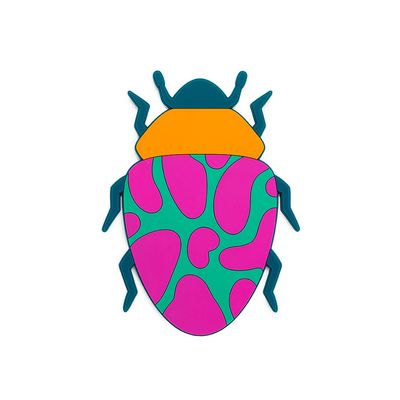 Onderzetter pan The Beetles · roze/groen