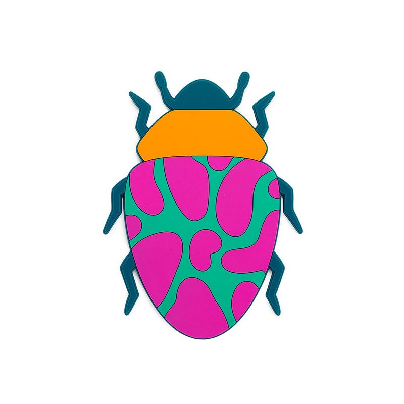 Onderzetter pan The Beetles · roze/groen