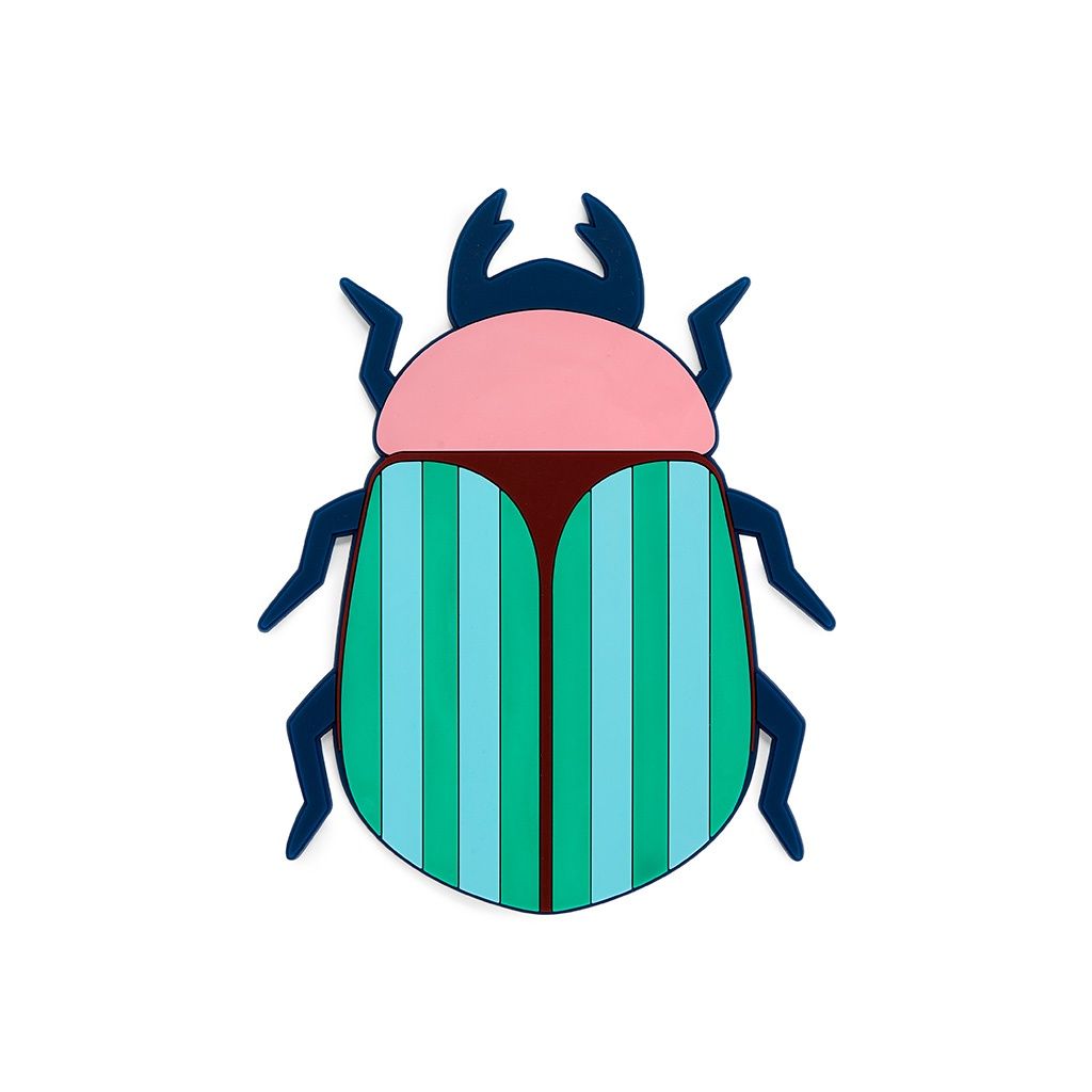 Onderzetter pan The Beetles · blauw/groen