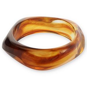 Hars armband bangle · Marmer bruin