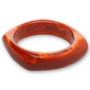 Hars armband bangle· marmer rood
