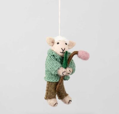Christmas ornament · Schaap met takje