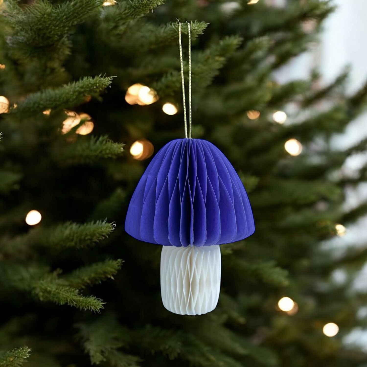 Honeycomb kersthanger paddenstoel · purple