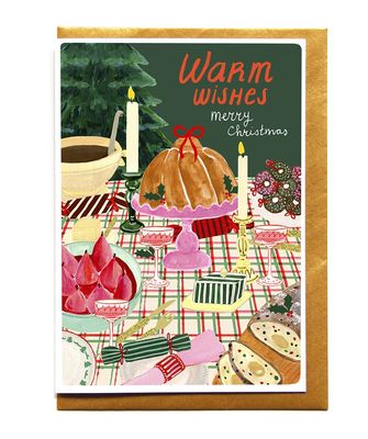 Kerstkaart · Warm wishes diner