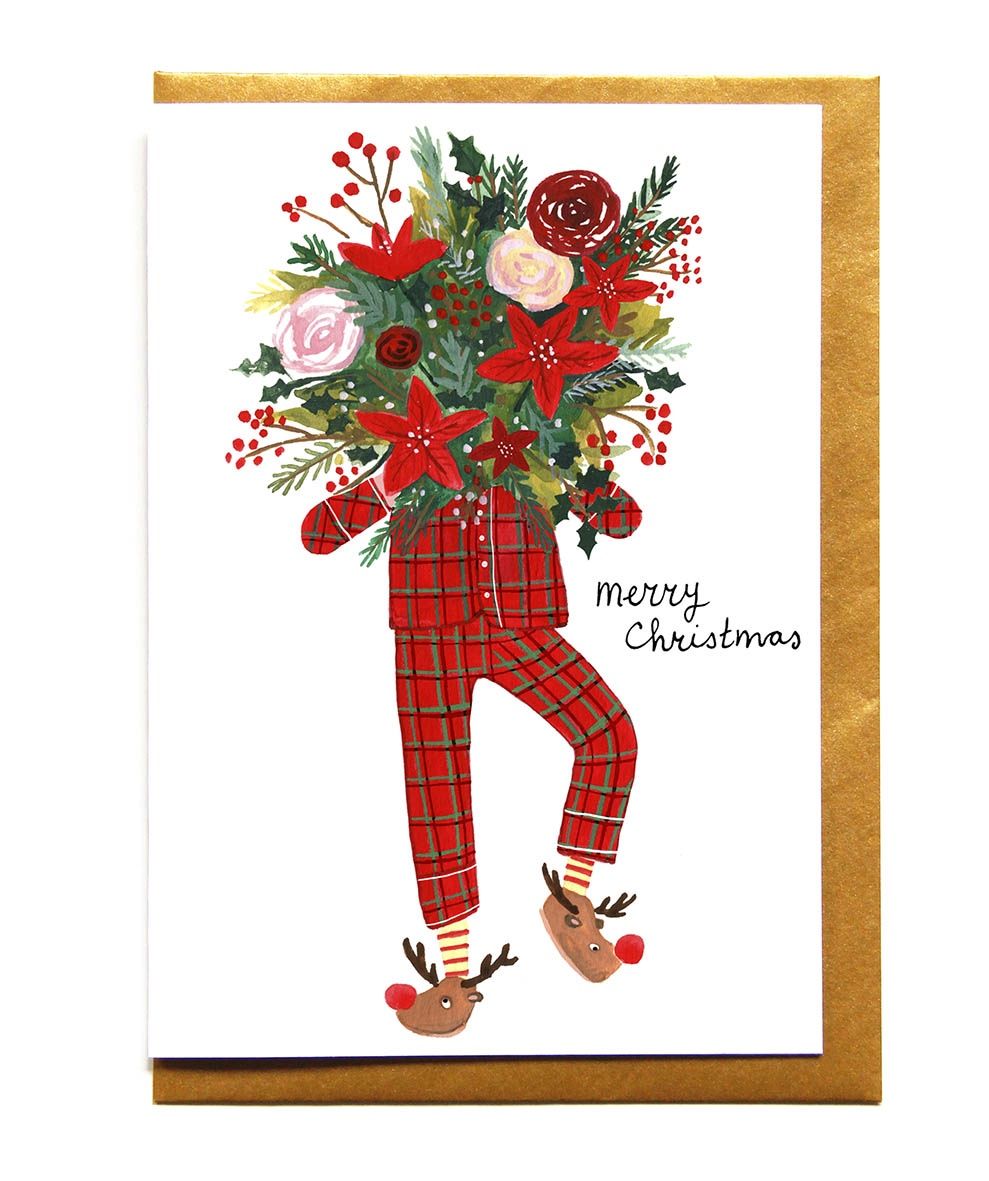 Kerstkaart · Merry christmas pyjama
