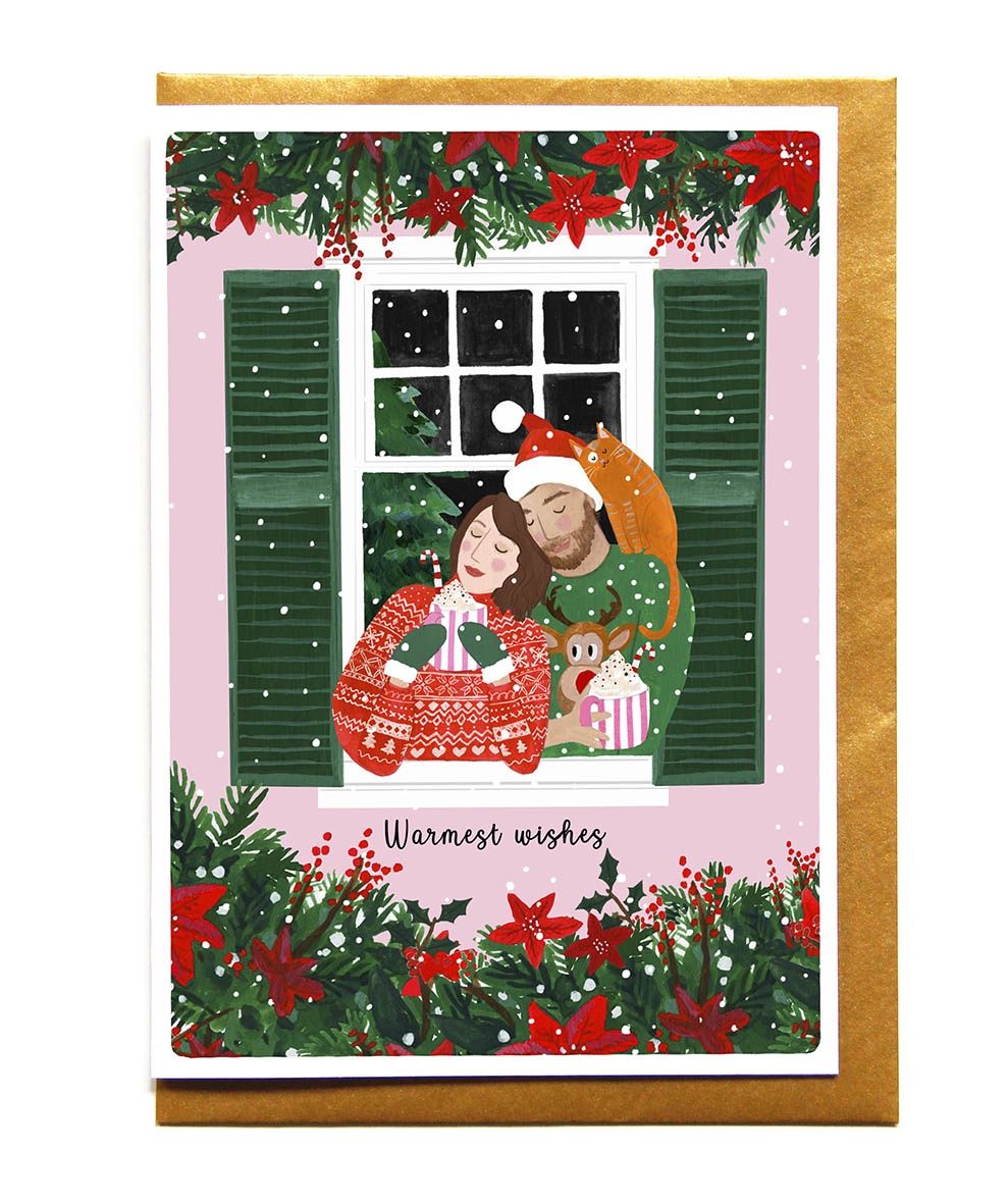 Kerstkaart · Warmest wishes couple