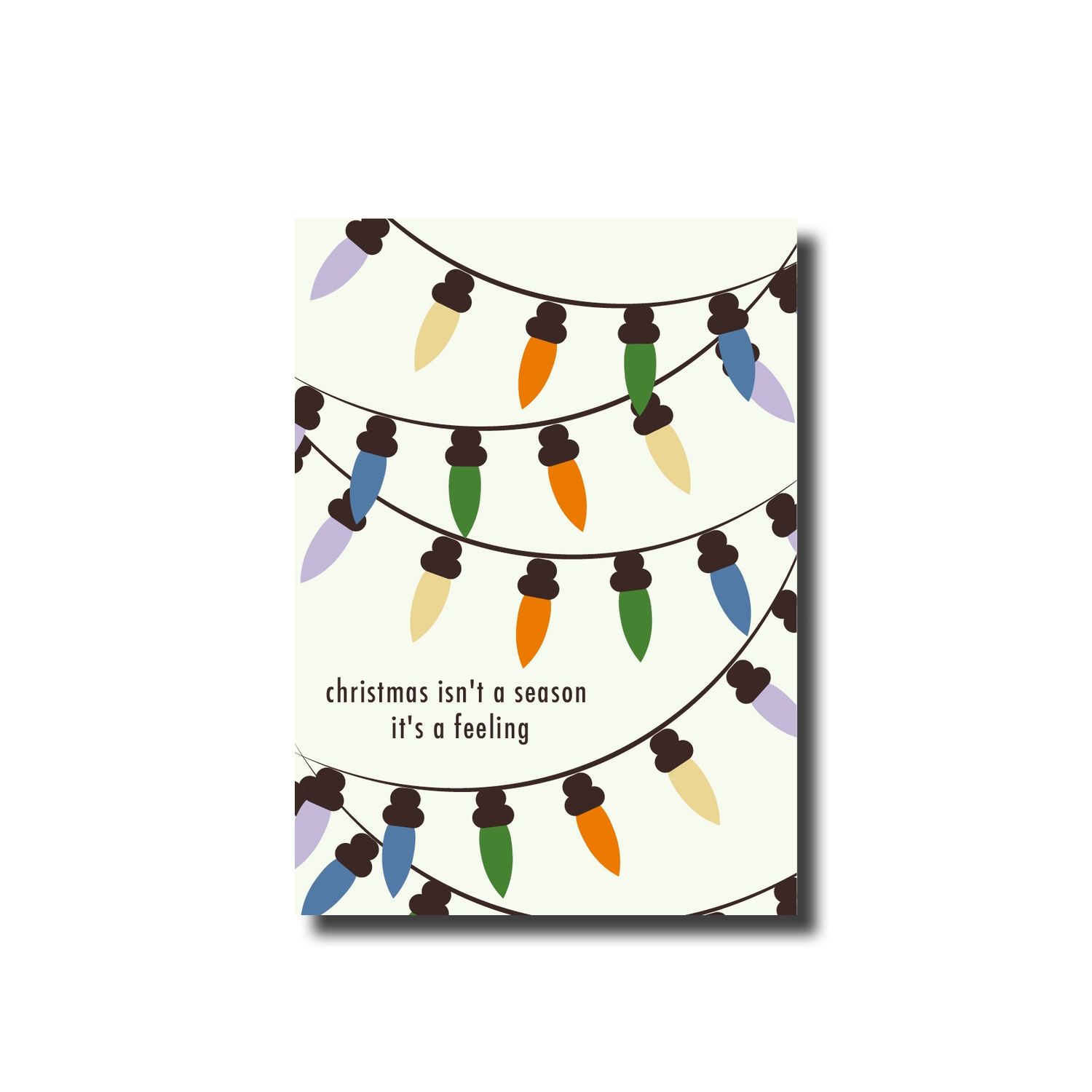 Kerstkaart enkel christmas feeling