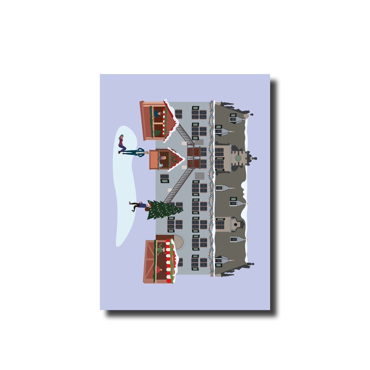 Kerstkaart enkel Nijmegen