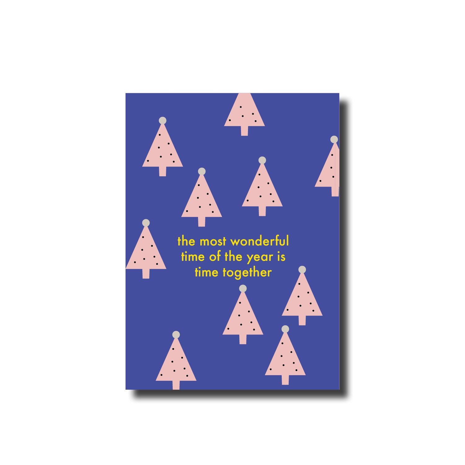 Kerstkaart enkel wonderful time