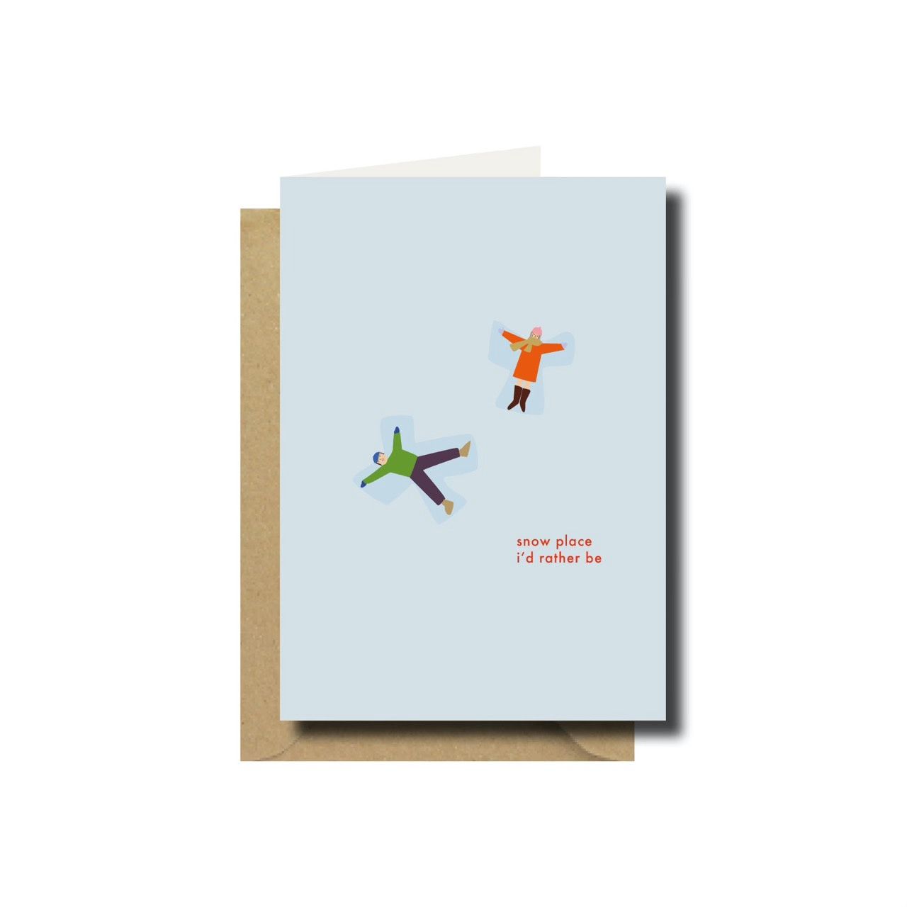 Kerstkaart dubbel december to remember