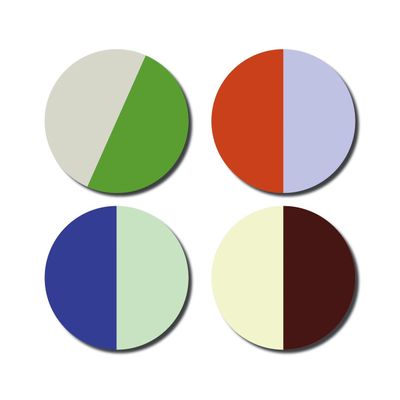 Onderzetters two colored