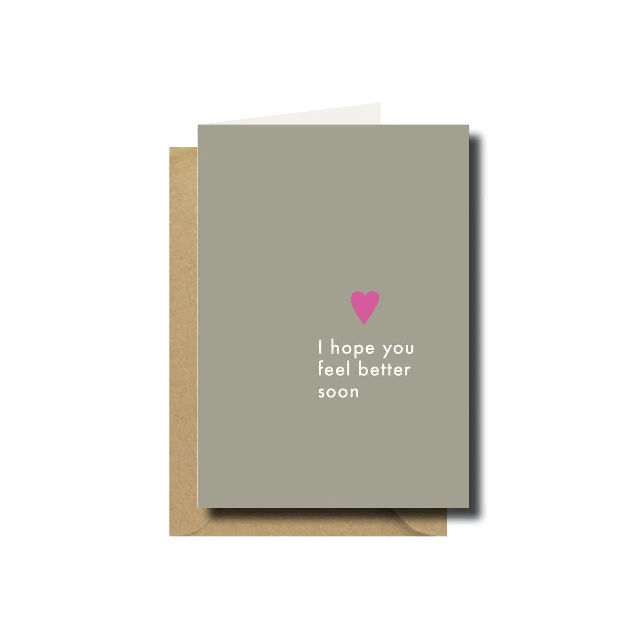 Dubbele kaart i hope you feel better soon