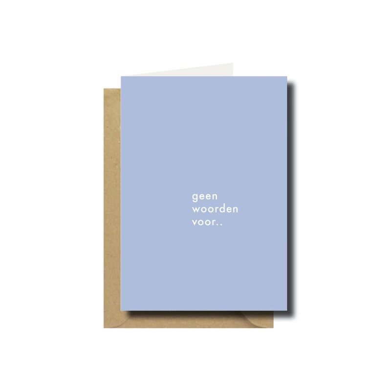 Wenskaart · geen woorden voor