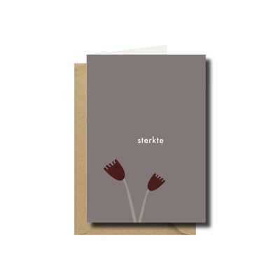 Dubbele kaart sterkte bruin