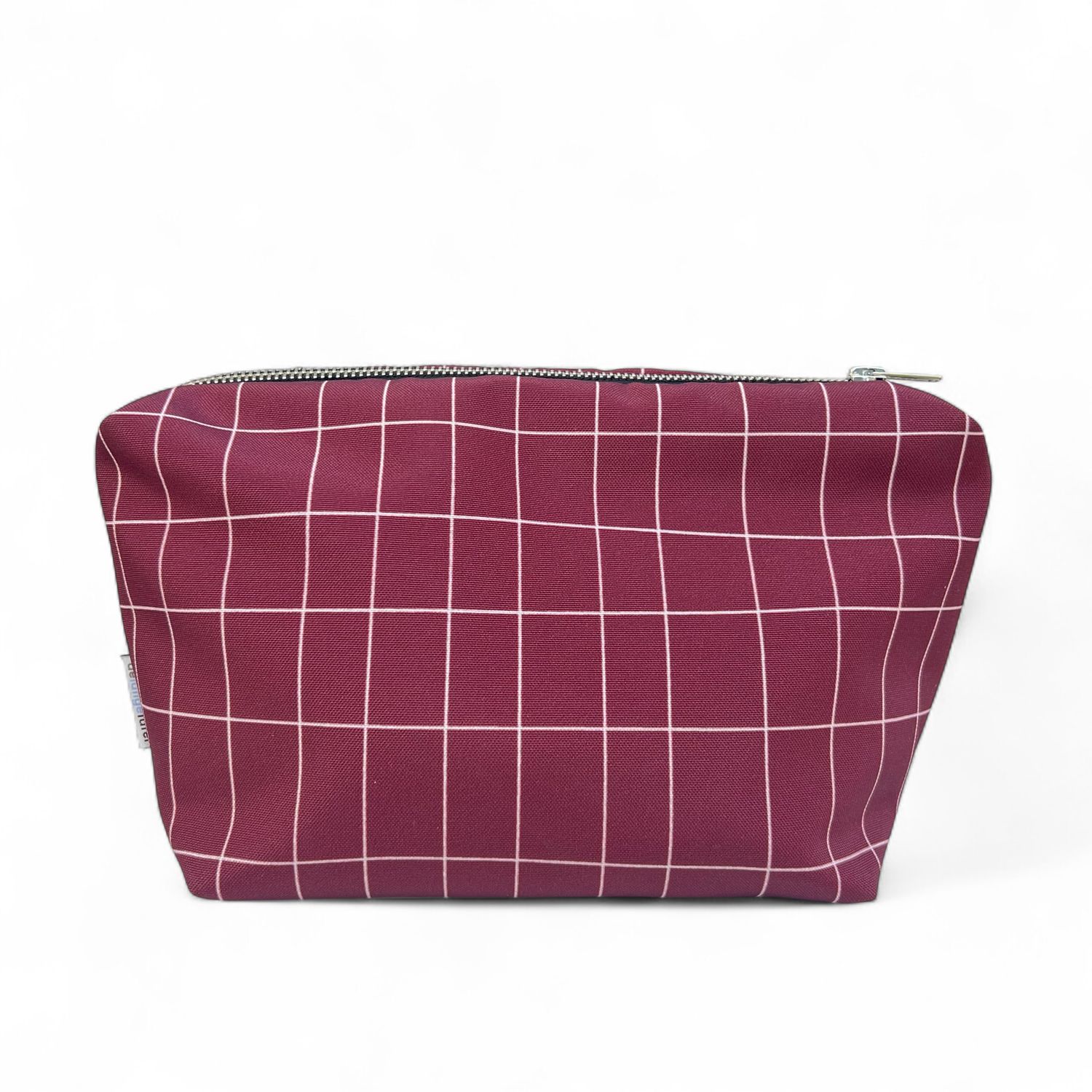 Toilettas ·Aubergine checked