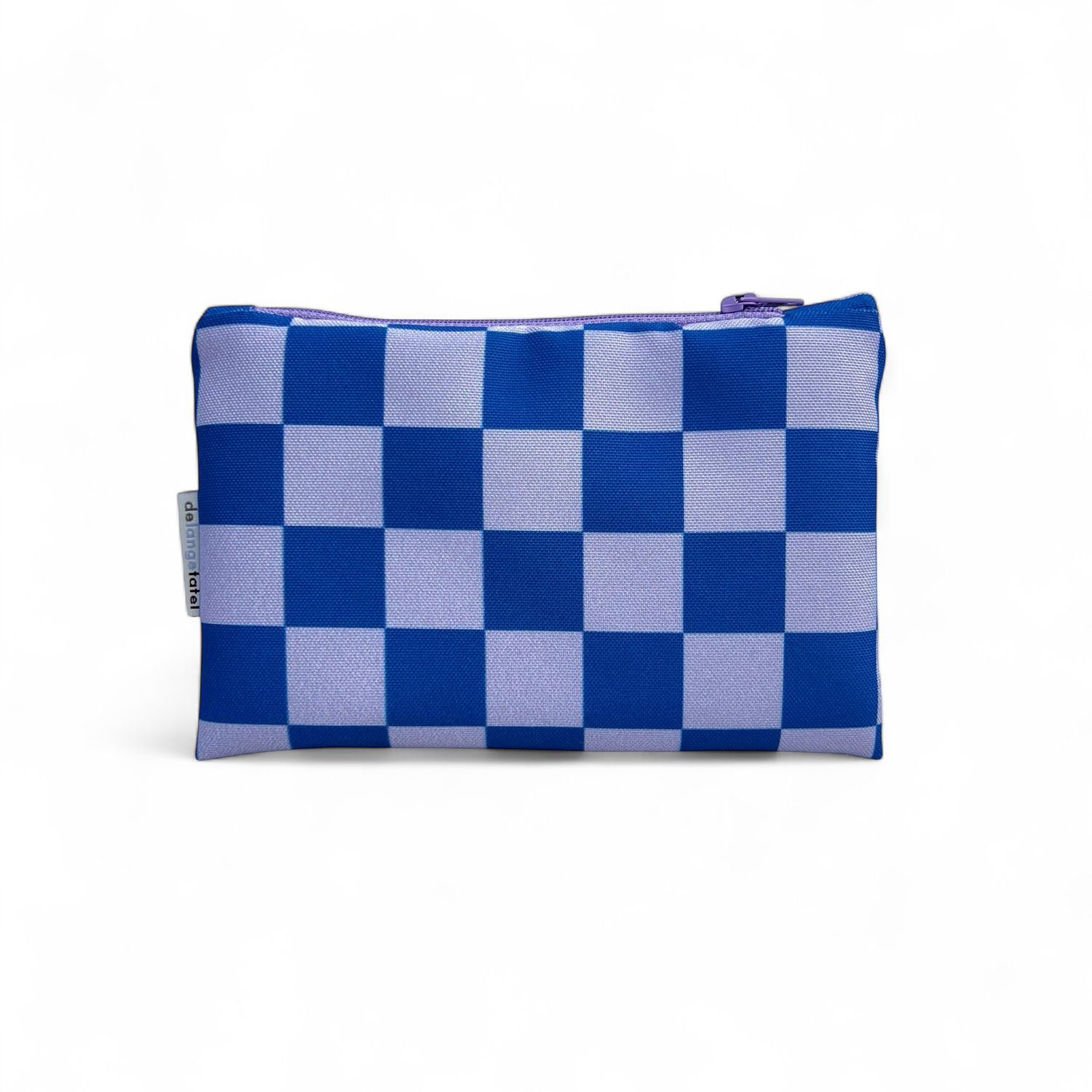 Etui small · checked lila/blue