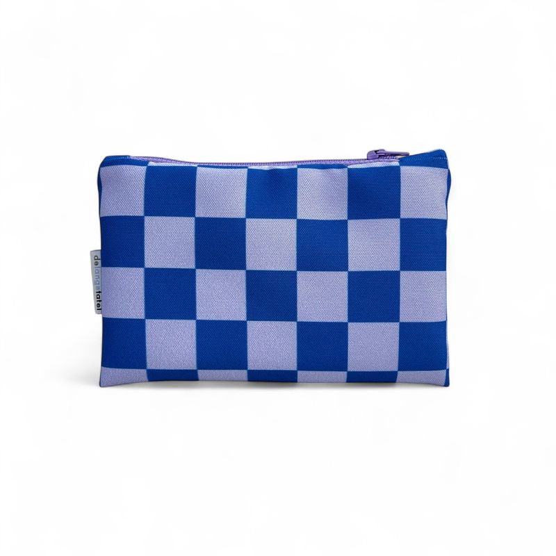 Etui small · checked lila/blue