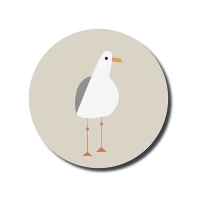 Wandcirkel Meeuw