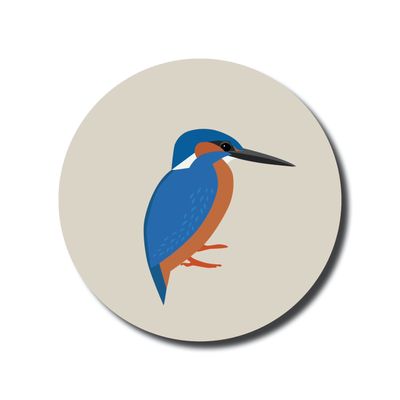 Wandcirkel ijsvogel