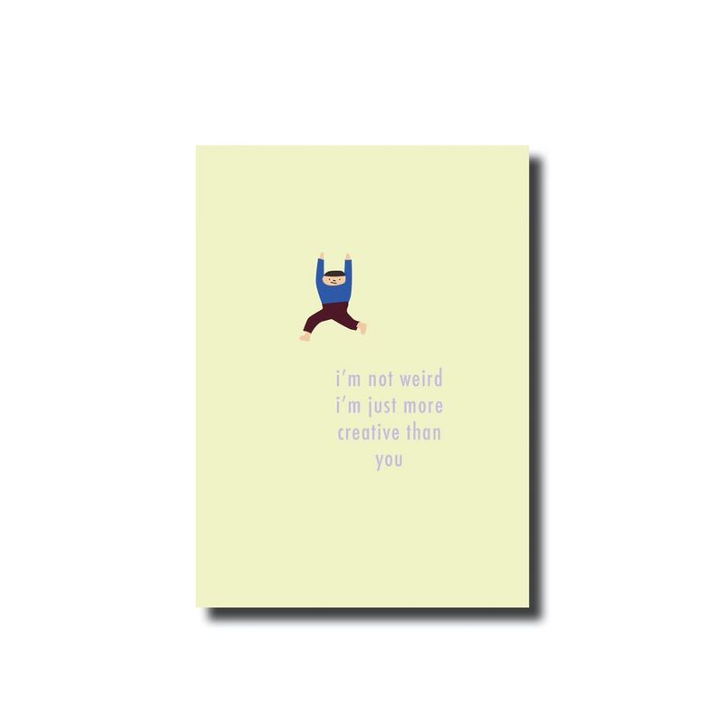 Postcard · i'm not weird