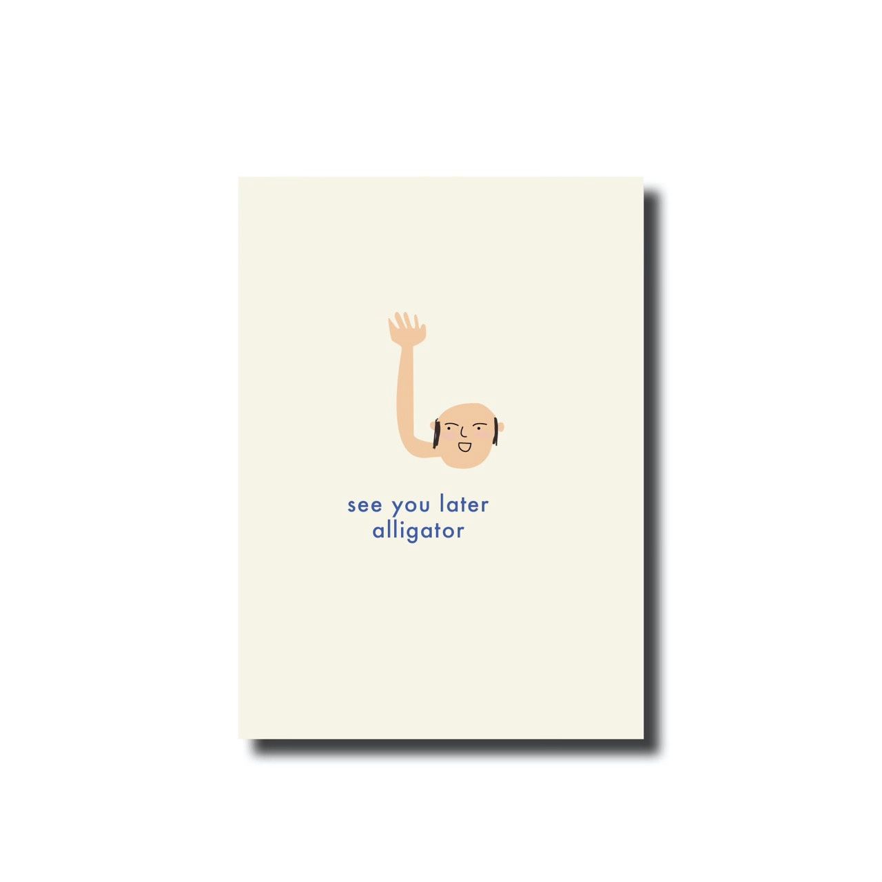 Ansichtkaart &#39;see you later alligator&#39;