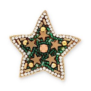 Broche kerst star