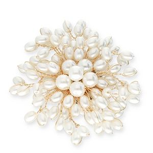 Statement broche kerst with peals