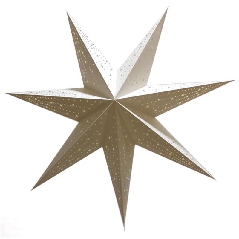 Ster papier wit · M