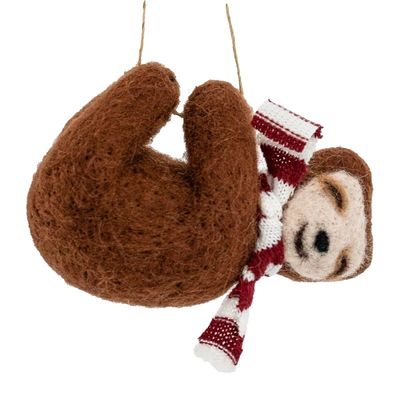 Wollen kerst hanger · sloth