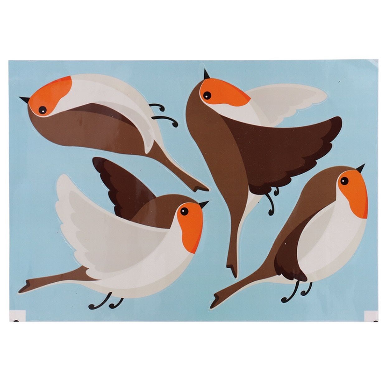 Raamsticker roodborst