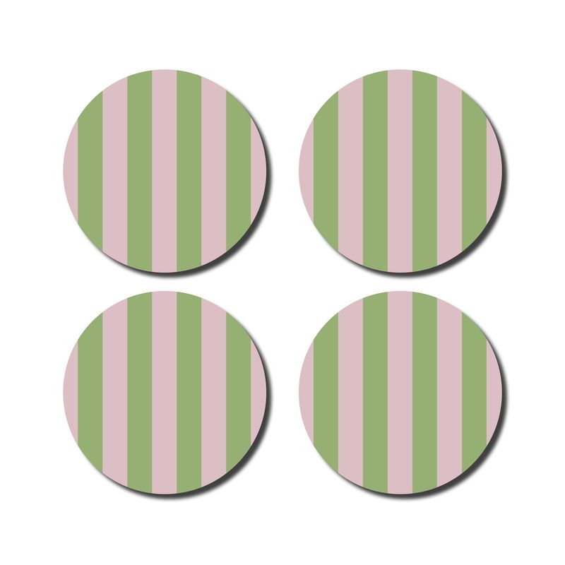 Onderzetters striped · green/pink
