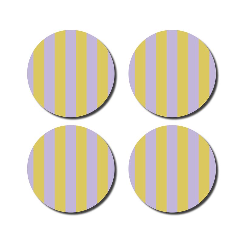 Onderzetters striped · yellow/lila