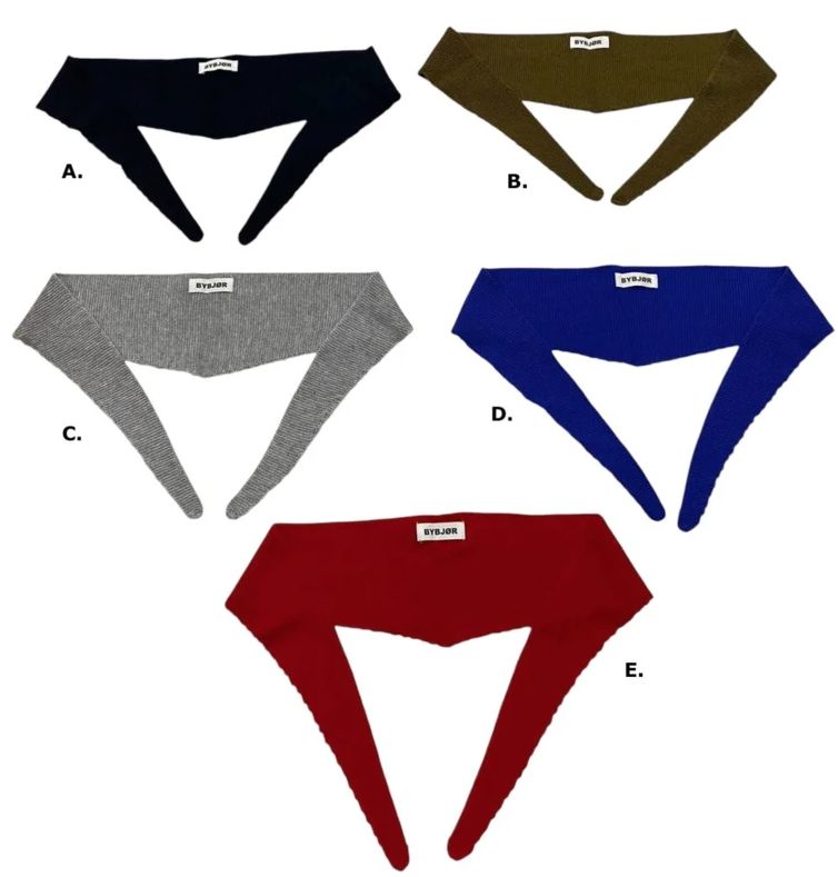 Bybjor Mini Wool Scarf, Kleur: A. Dark blue