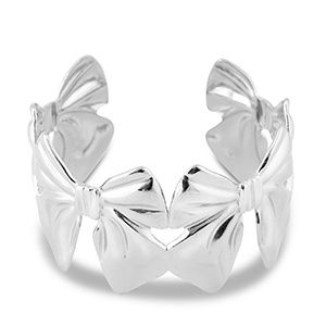 Bangle armband bow Silver
