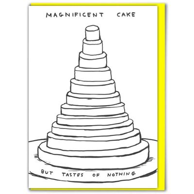 Wenskaart &#39;magnificent cake&#39;